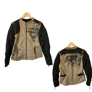 Harley Davidson Riding Gear Jacket Mesh Embroidered 1905‎ LARGE